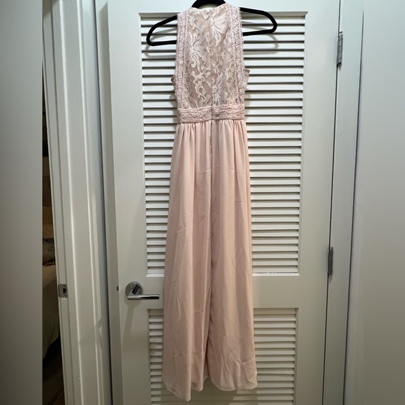 Lulus XS light pink bridesmaid or wedding dress. - Picture 4 of 6